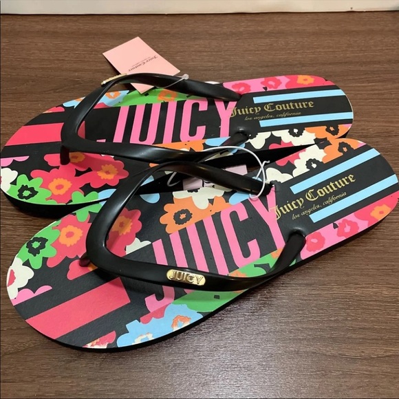 Juicy Couture Flip Flops Sandals - Picture 3 of 5